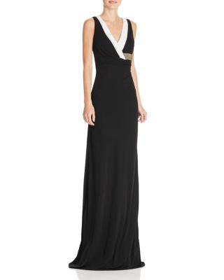 David Meister Bead Detail Gown ...